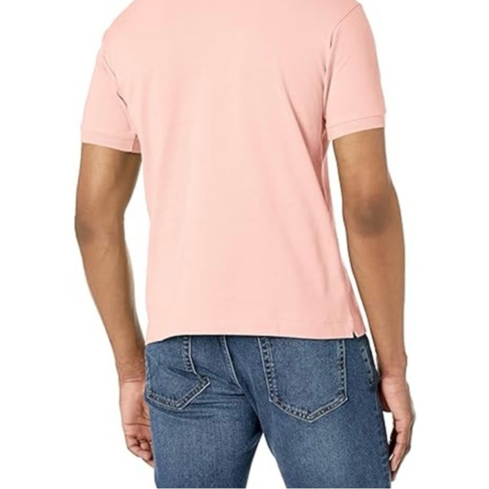Men’s Lacoste Pink Polo Shirt Classic Casual Style EUC - Picture 2 of 4
